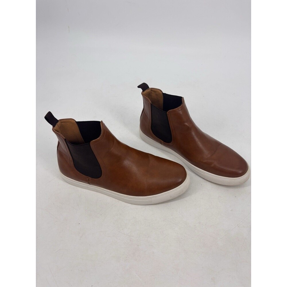 Harrison Myles Men's Chelsea Boots Slip-On Shoes, Brown/Tan, Size 12